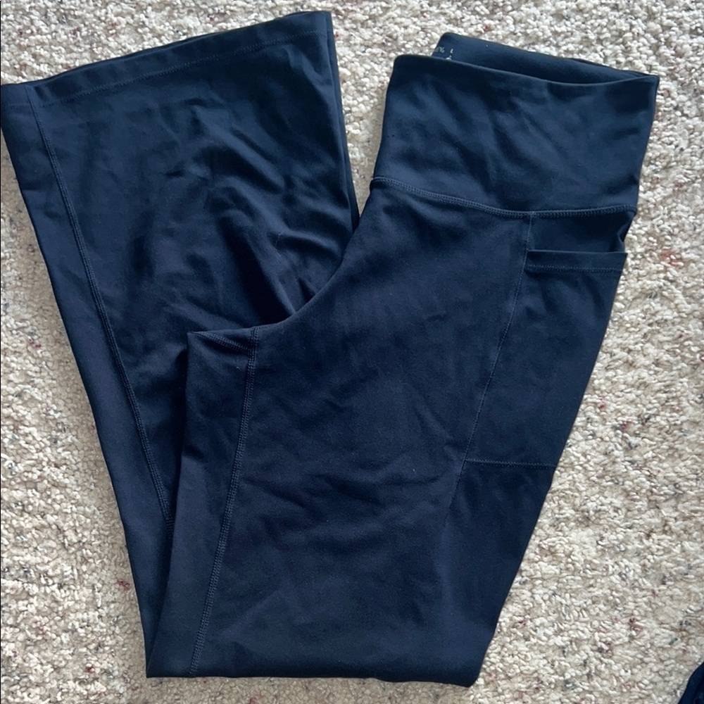 Jockey Navy Activewear Flare Pants Size L